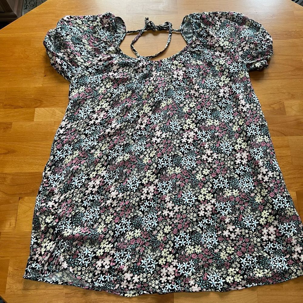 Sunset & Sixth floral print tunic medium nwt